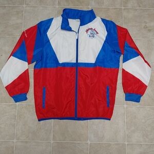 Vintage 1990s Nashville Sounds Red and Blue Windbreaker Jacket Rare